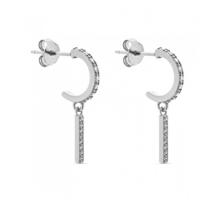 PENDIENTES PLATA ARO BARRA CIRCONITAS PE5753/04R