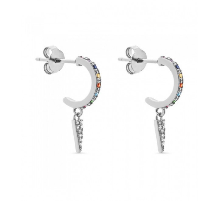 PENDIENTES PLATA ARO PUNTA MULTICIRCONITAS PE5750/24R