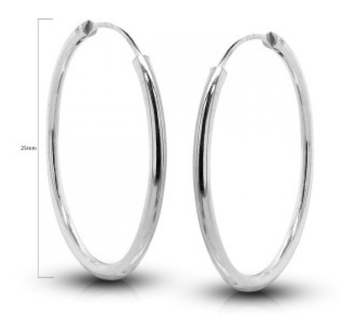 PENDIENTES PLATA AROS ARO1.5X30