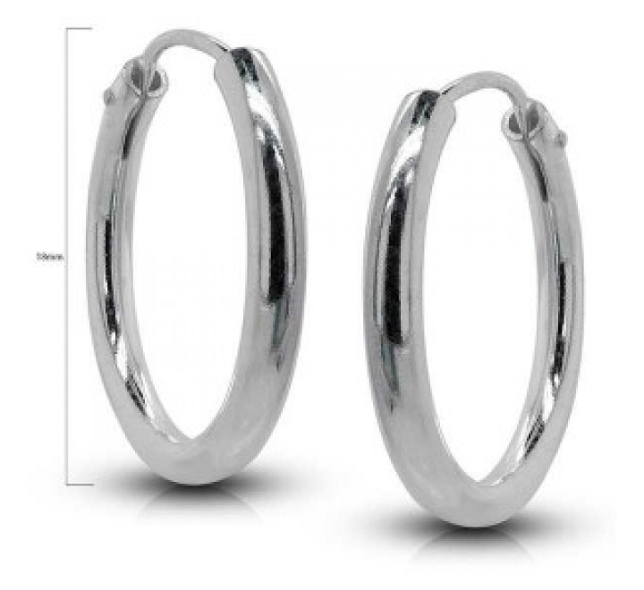 PENDIENTES PLATA AROS ARO1.2X18