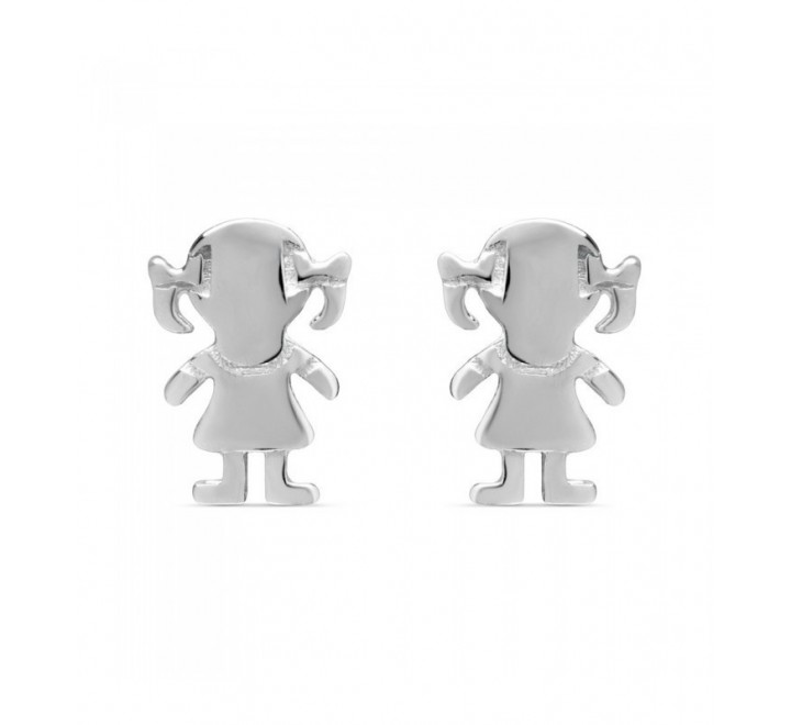 PENDIENTES PLATA NI?A COLETAS LISA PE4599