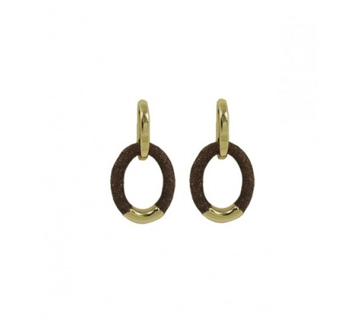 PENDIENTES IVOIRE Z2014924 DORADO MARRON
