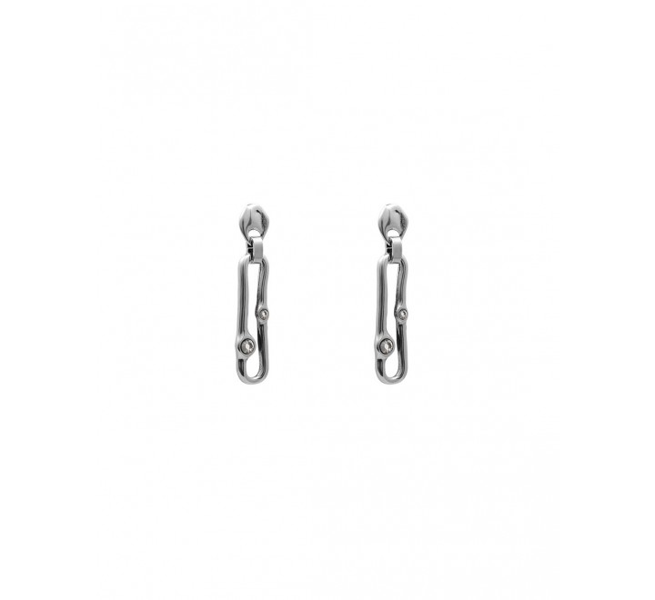 PENDIENTES CICLON LARGOS PIEDRAS COLOR ZAMAK 223600-07