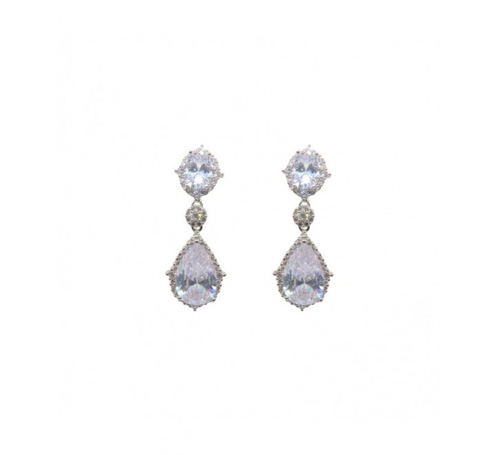 PENDIENTES BANIA IVOIRE CON PIEDRAS Z2016245