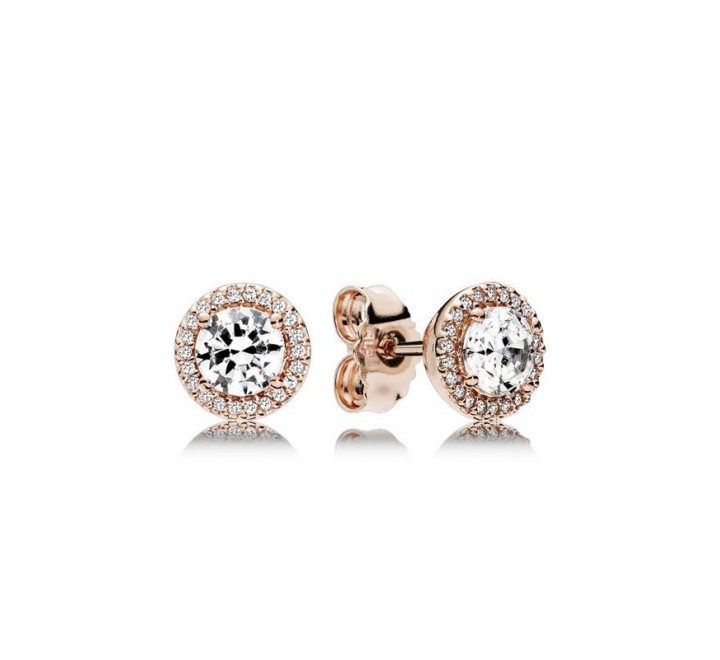 PENDIENTE PANDORA PLATA ROSADA Y CIRCONITA 286272CZ