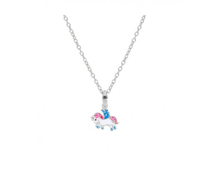 GARGANTILLA MAREA PLATA UNICORNIO COLOR D02407/AV