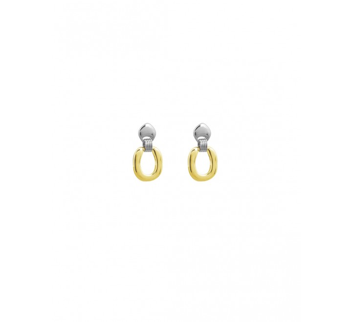 PENDIENTES CICLON BICOLOR LARGOS ZAMAK 220619