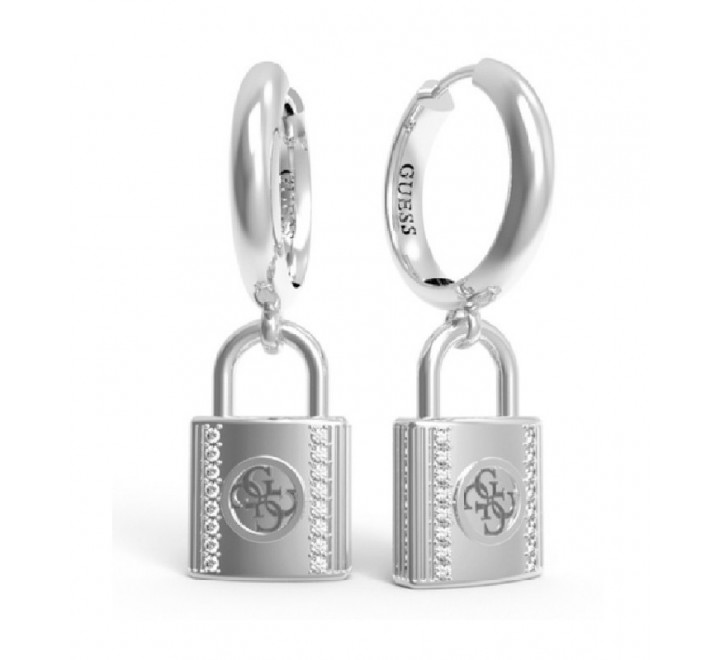 PENDIENTES GUESS ACERO AROS Y CANDADO JUBE01095JWRHT-U