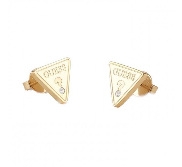 PENDIENTES GUESS ACERO DORADO TRIANGULO JUBE02168JWYGT-U