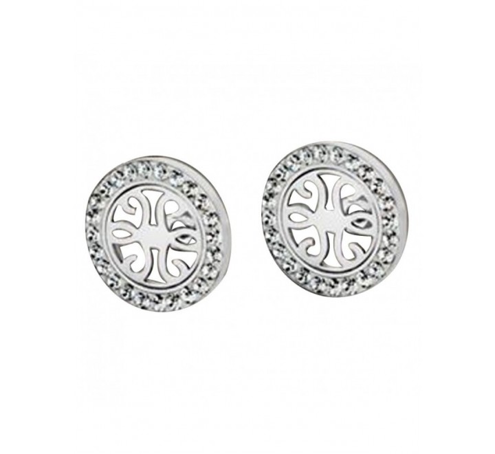 PENDIENTES LOTUS LS1779/4/1 ACERO Y CIRCONITAS