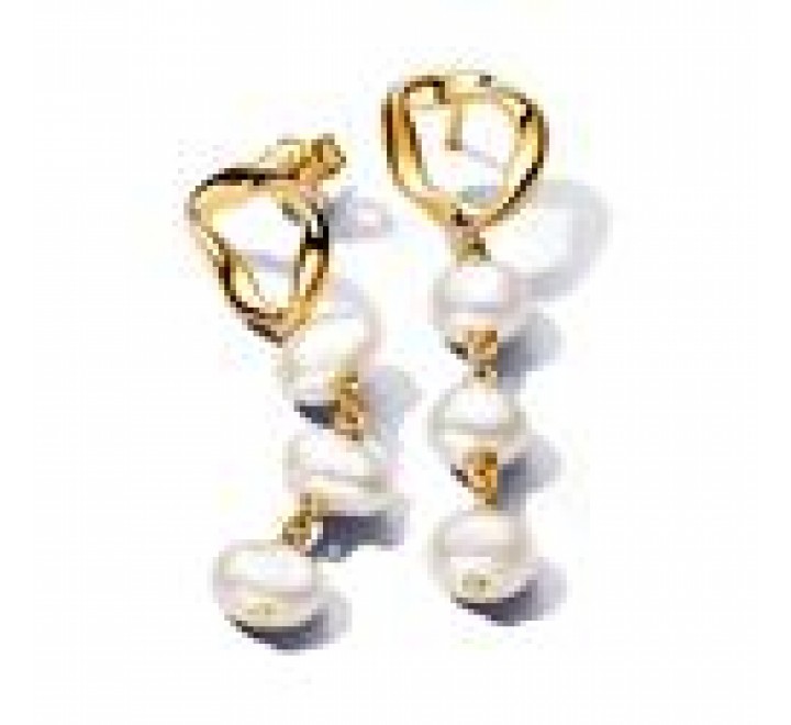 PENDIENTES PANDORA 263263C01 CIRCULO PERLAS CULTIVADAS DULCE