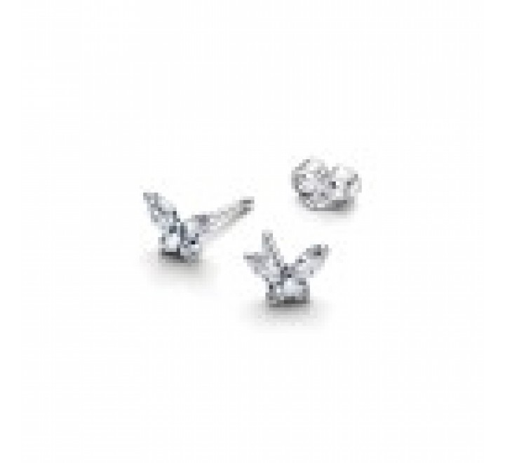 PENDIENTES PANDORA PLATA MARIPOSA CIRCONITAS 294263C01