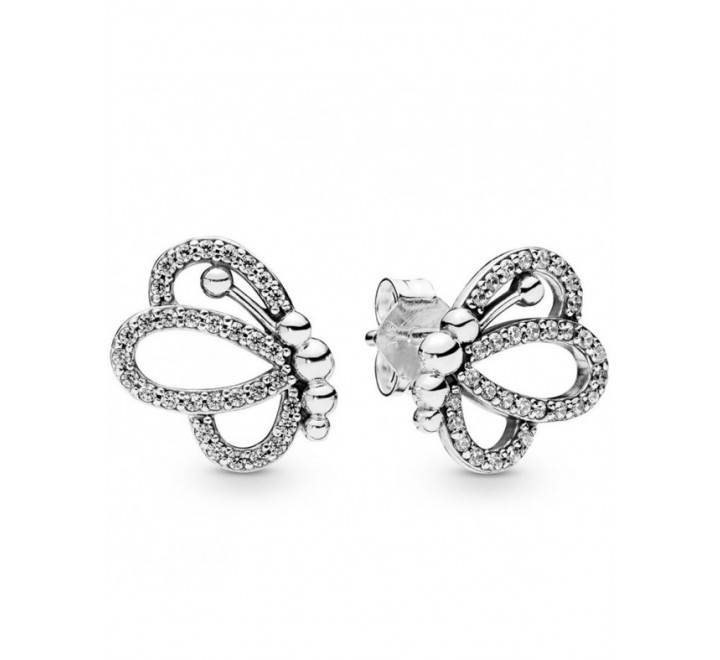 Pendientes Pandora Plata Silueta de Mariposas 297912CZ Son unos
