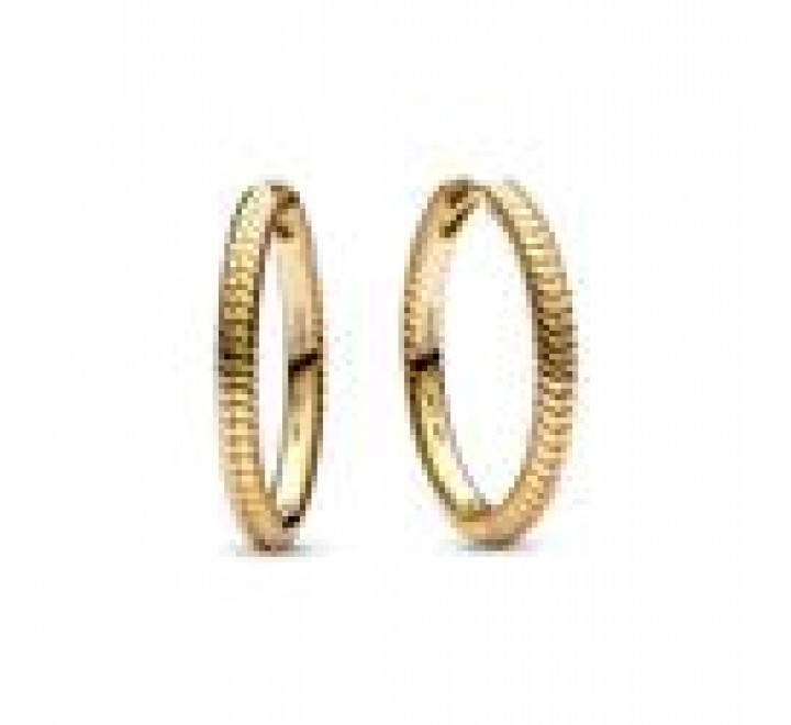 PENDIENTES PANDORA PLATA DORADA ARO MOMENTS 269532C00