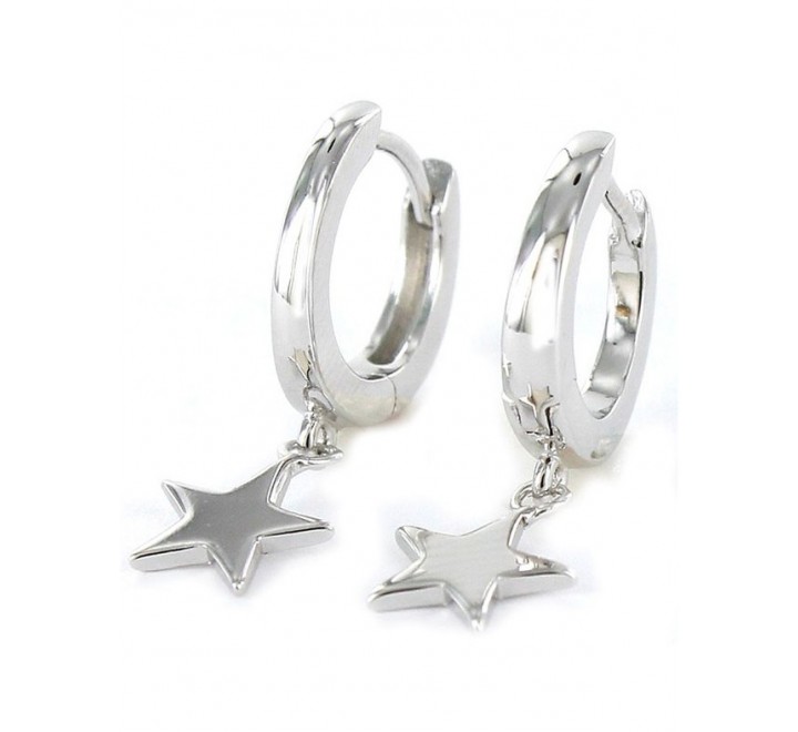 PENDIENTES PROMOJOYA 9101655 PLATA ARO CON ESTRELLA COLGANTE