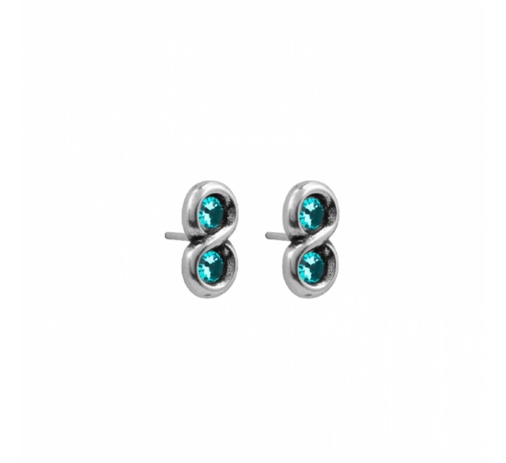 PENDIENTES CICLON ZAMAK INFINITO CON TURQUESA 213602-12