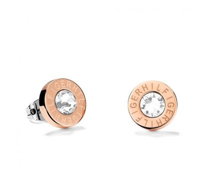 PENDIENTES TOMMY 2700752 ACERO CHAPADO EN ROSA