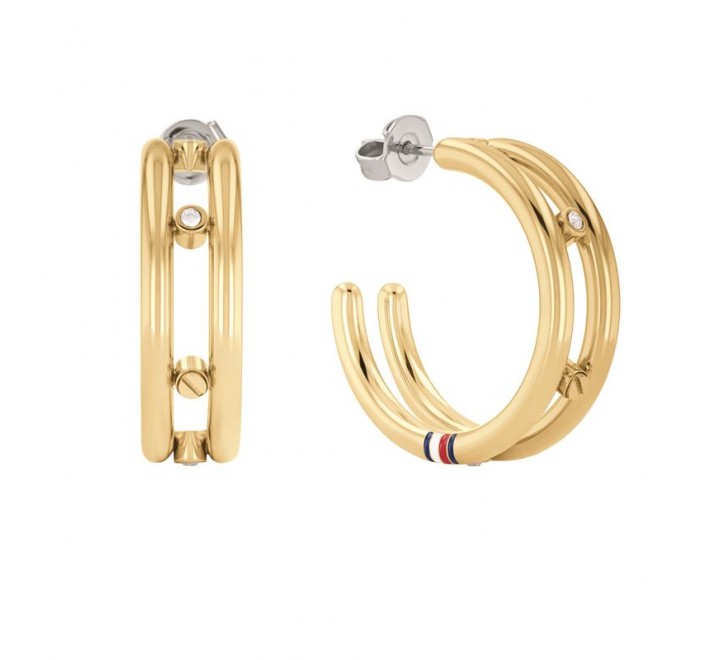 PENDIENTES TOMMY HILFIGER ARO ACERO DORADO 2780615
