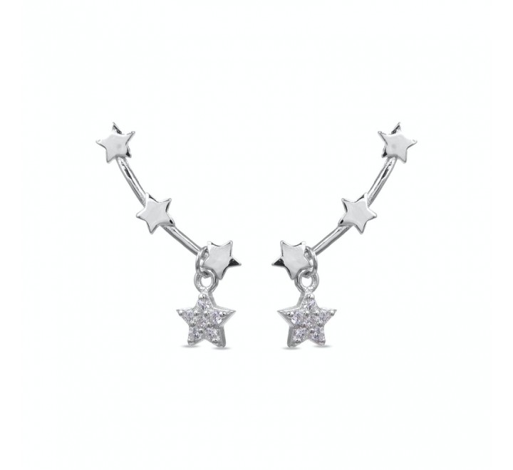 PENDIENTES LUXENTER EH5300000 PLATA TREPADOR ESTRELLAS