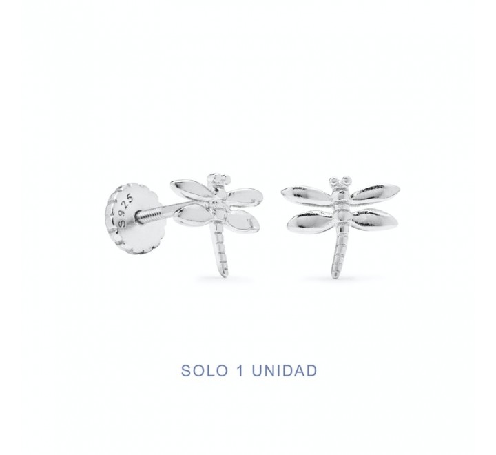 PENDIENTE LUXENTER PIR02699900 PLATA LIBELULA LISA