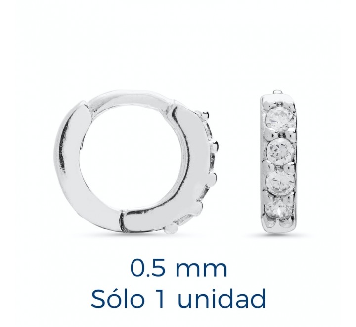 PENDIENTE LUXENTER PIR0230000 PLATA ARO CIRCONITAS RAHLAU