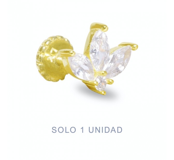 PENDIENTE LUXENTER PIR065Y0000 PLATA CHAPADA ZENTRI