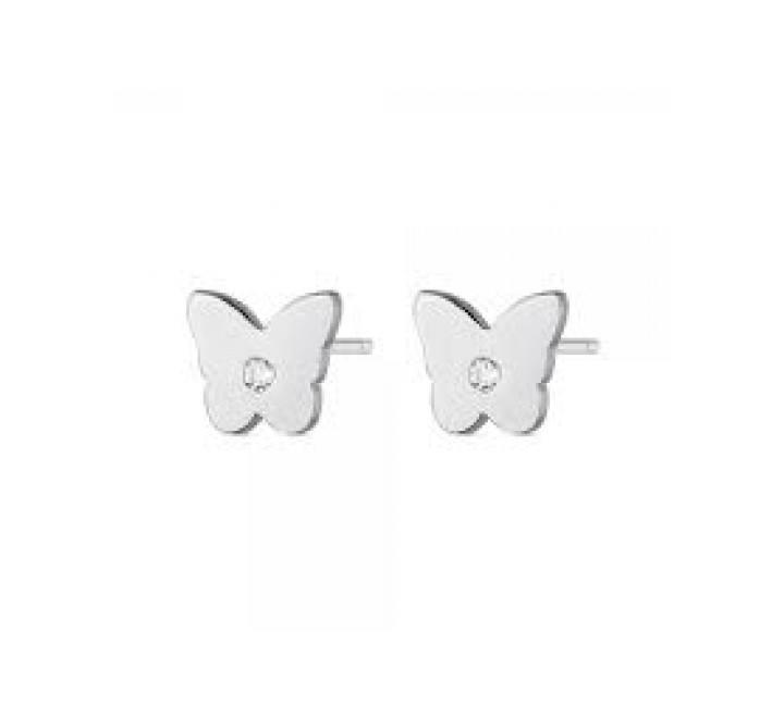 PENDIENTES PLATA MARIPOSA 8MM CON CIRCONITA 9111471