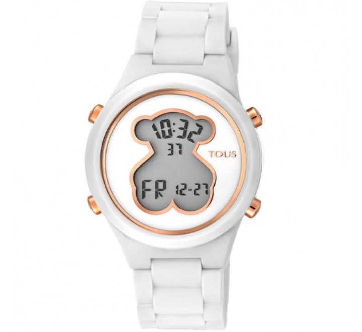 RELOJ TOUS D-BEAR TENN CORREA SILICONA BLANCA 000351595