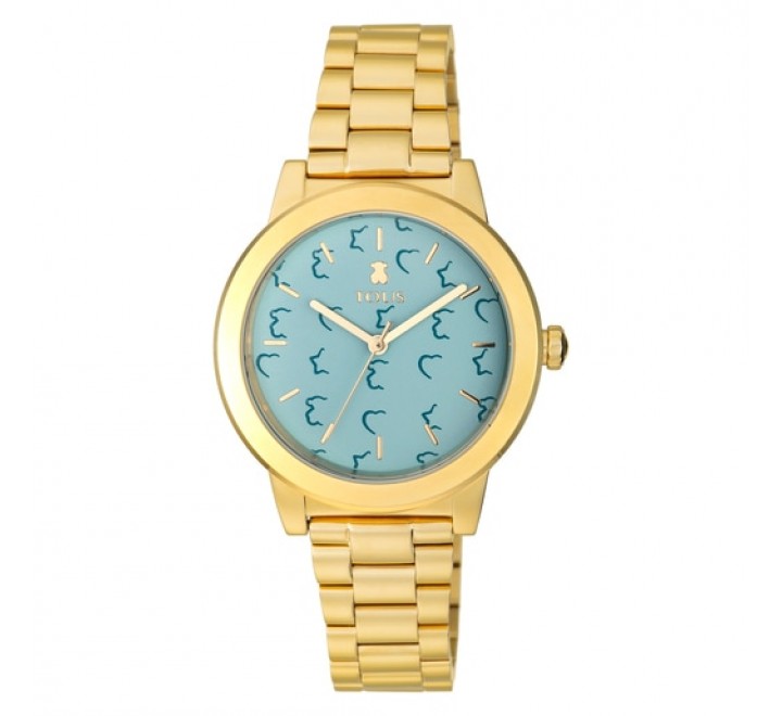 RELOJ TOUS ACERO DORADO ESFERA DECORADA 100350635