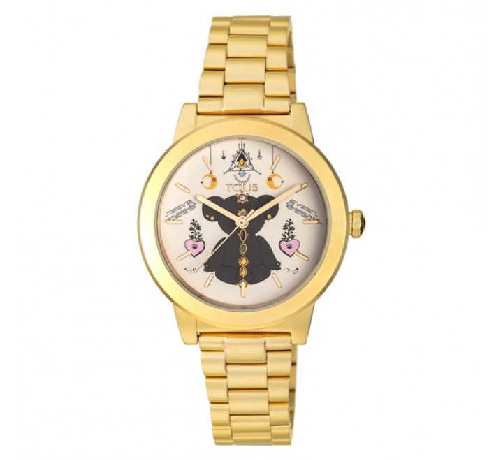 RELOJ TOUS ACERO DORADO ESFERA DECORADA 100350705