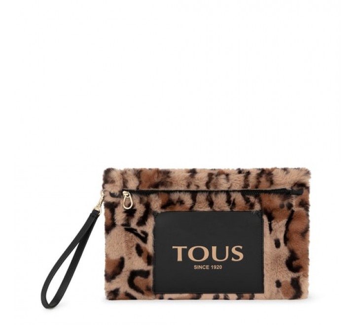 CLUTCH TOUS AMAYA WILD BEIGE-NEGRO 195900537