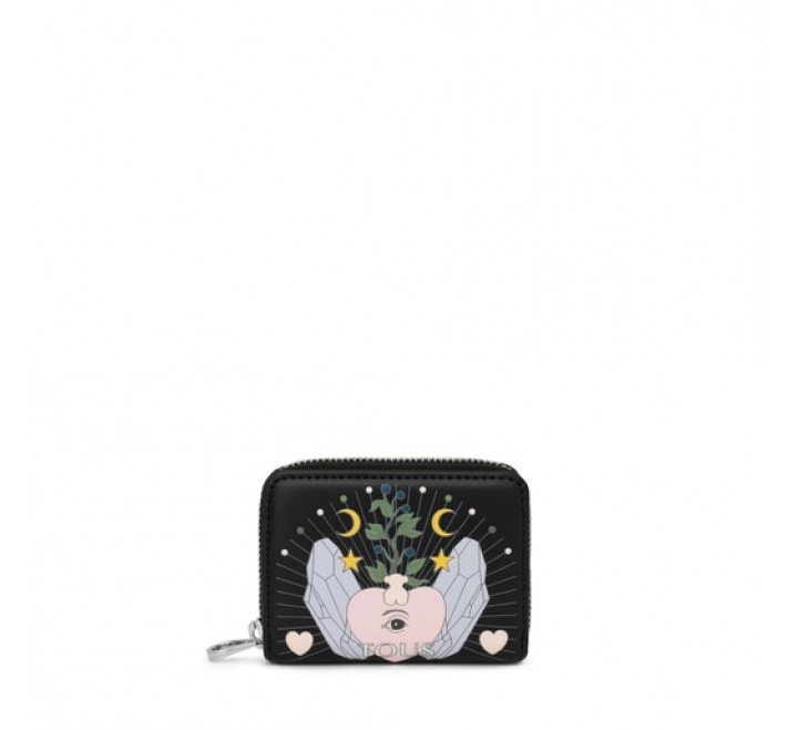 Monedero mediano TOUS Magic de piel sint tica en color negro con