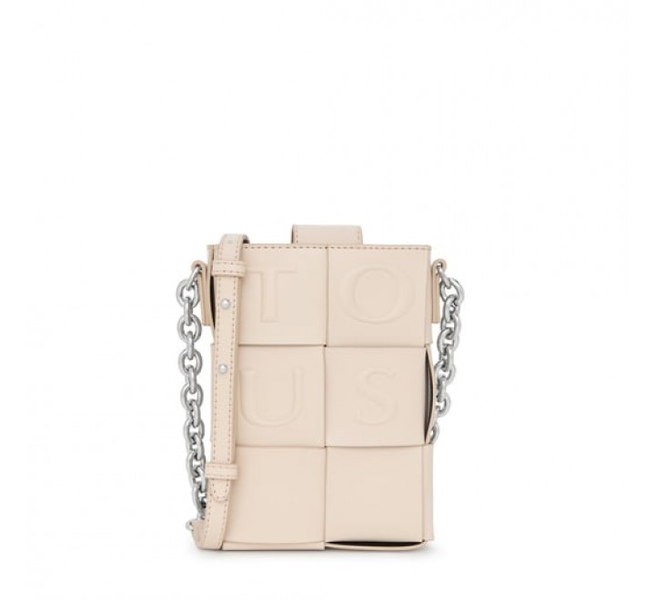 MINIBOLSO TOUS T DAMAS BEIGE-NEGRO 295901148