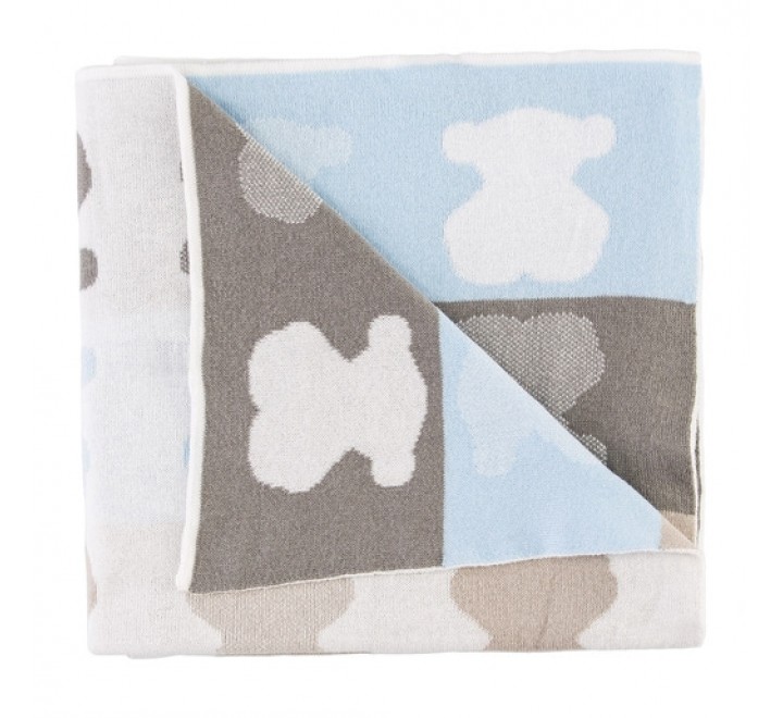 MANTA REVERSIBLE TOUS BABY CELESTE NILO-501 695822361