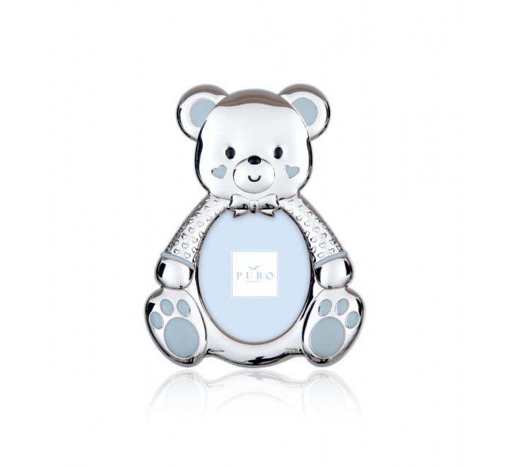 PORTAFOTO SILUETA OSO CELESTE FOTO 6X9 PU8601/6C