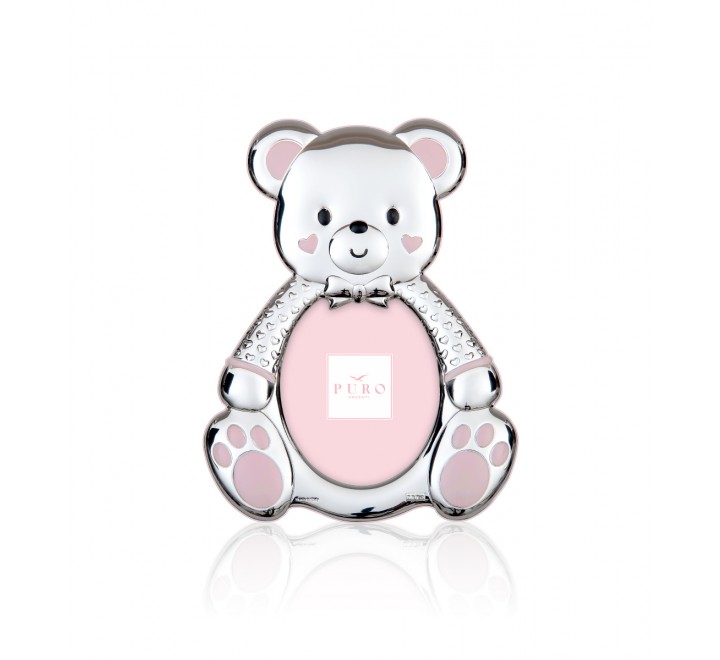 PORTAFOTO SILUETA OSO ROSA FOTO 6X9 PU8601/6R