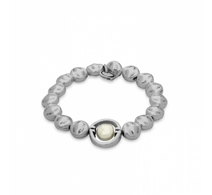 PULSERA CICLON ZAMAK ELEGANCE CON PERLA 211106-40-0