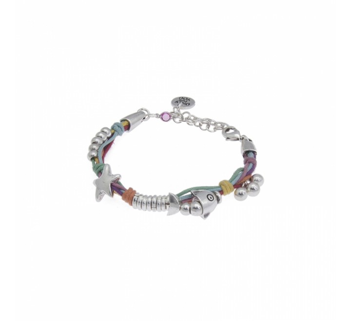 PULSERA CICLON ZAMAK MULTIHILO COLORES 161143