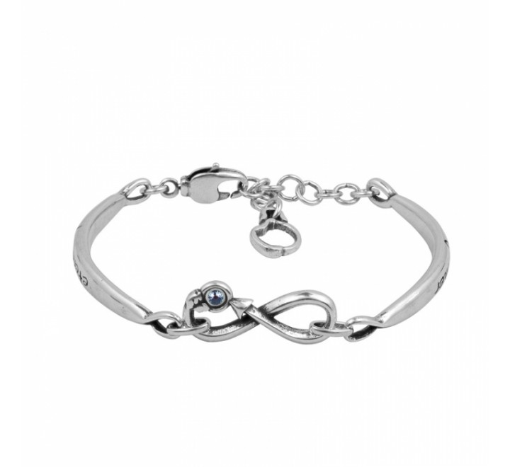 PULSERA CICLON ZAMAK SEMIRIGIDA INFINITO AZUL 213113-07-0