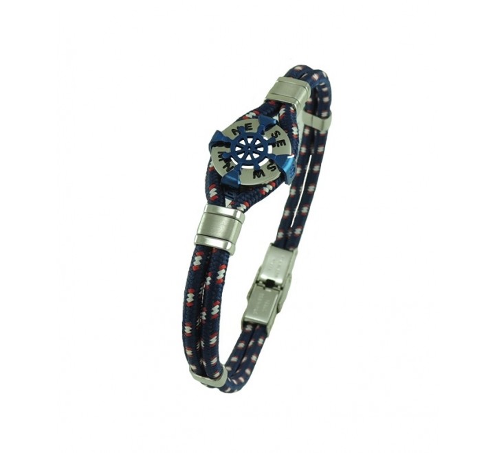 PULSERA IVOIRE C3030707/NP CUERDA AZUL COMBINADA