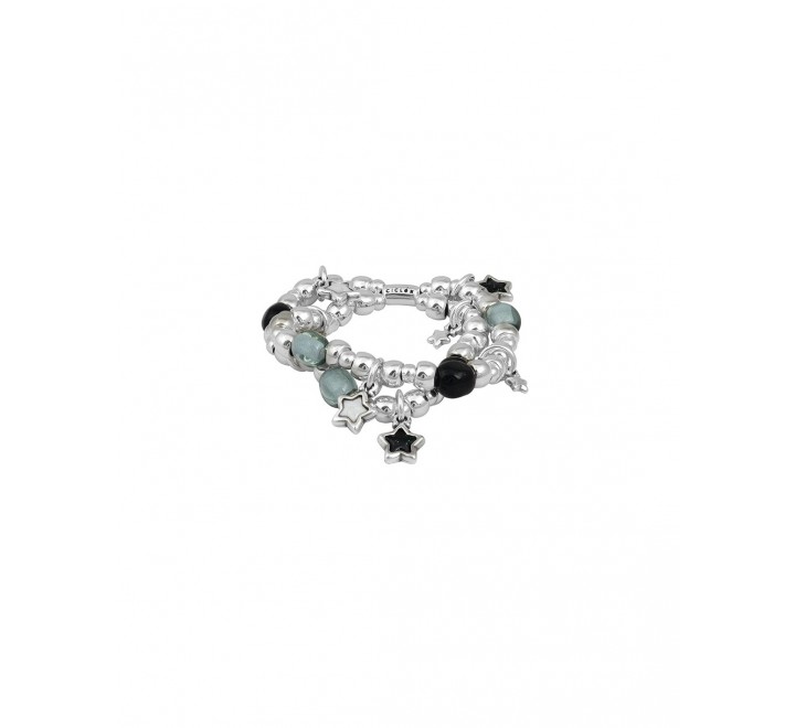 PULSERA CICLON DOBLE BOLAS Y ESTRELLAS ZAMAK 222108-01-0