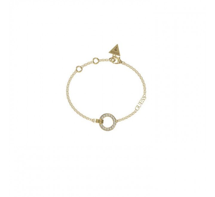 PULSERA GUESS ACERO DORADO REDONDA CIRCONITAS JUBB03162JWYGS