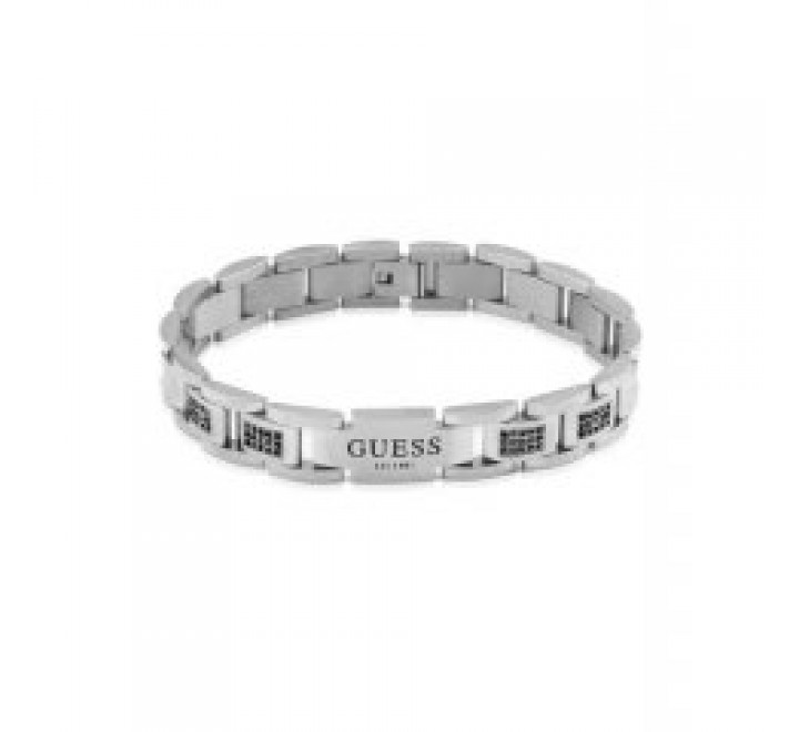 PULSERA GUESS ACERO CIRCONITAS NEGRAS JUMB01342JWSTBKT-U