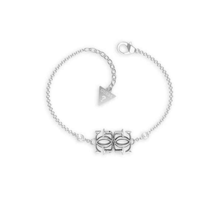 PULSERA GUESS ACERO LOGO Y CIRCONITAS JUBB01475JWRHS