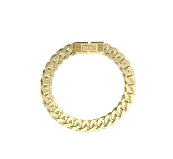 PULSERA GUESS CABALLERO ESLAV. ACERO DORADO JUMB04088JWYGS