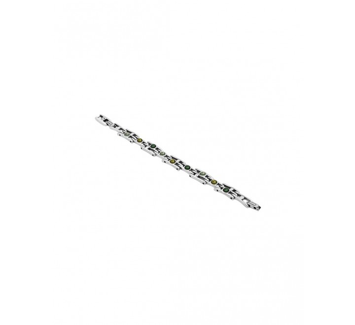 PULSERA CICLON ESLABONES PIEDRAS DE COLOR 223104-08-1