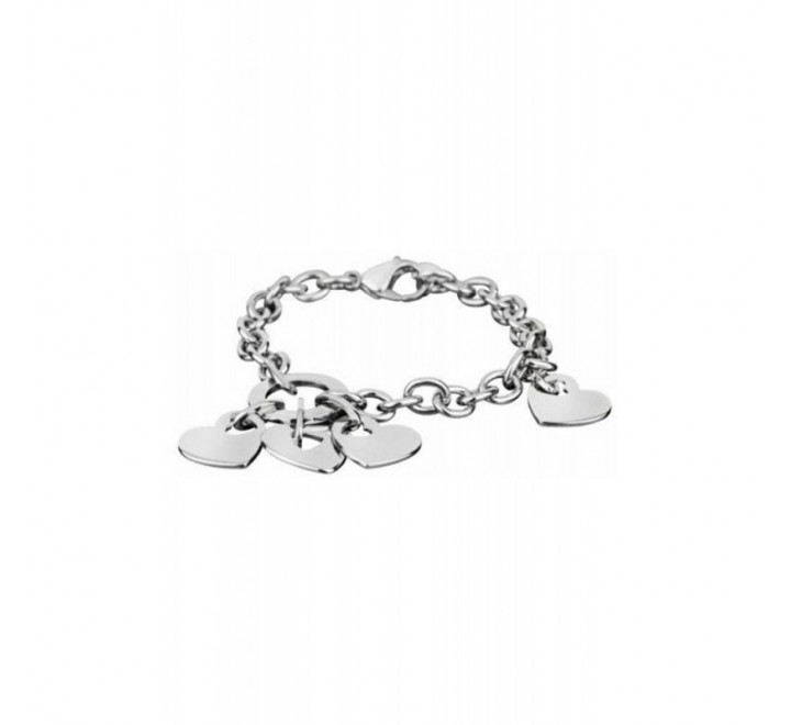 PULSERA LOTUS STYLE LS1284/2/1 ACERO CORAZONES