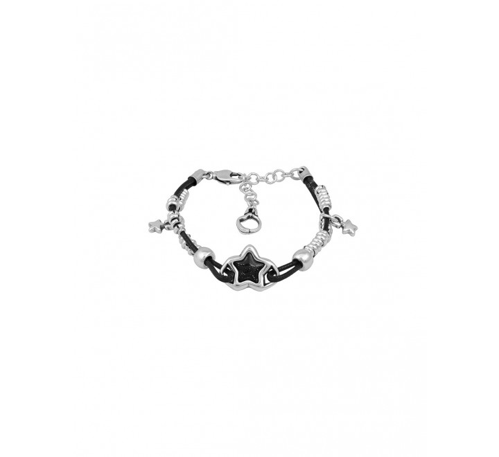 PULSERA CICLON HILO NEGRO ESTRELLA NEGRA ZAMAK 222101-01-0