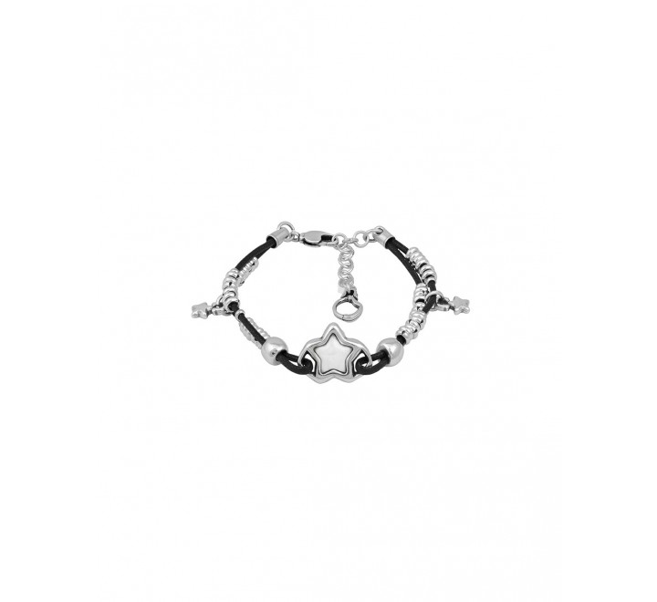 PULSERA CICLON HILO NEGRO ESTRELLA BLANCA ZAMAK 222101-40-0