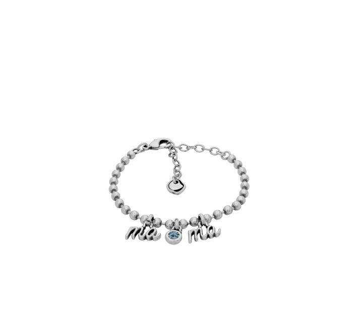 PULSERA CICLON ZAMAK BOLITAS Y MAMA AZUL 211116-07-0